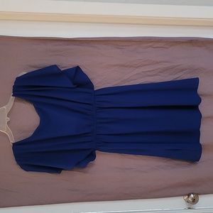 Blue chiffon dress